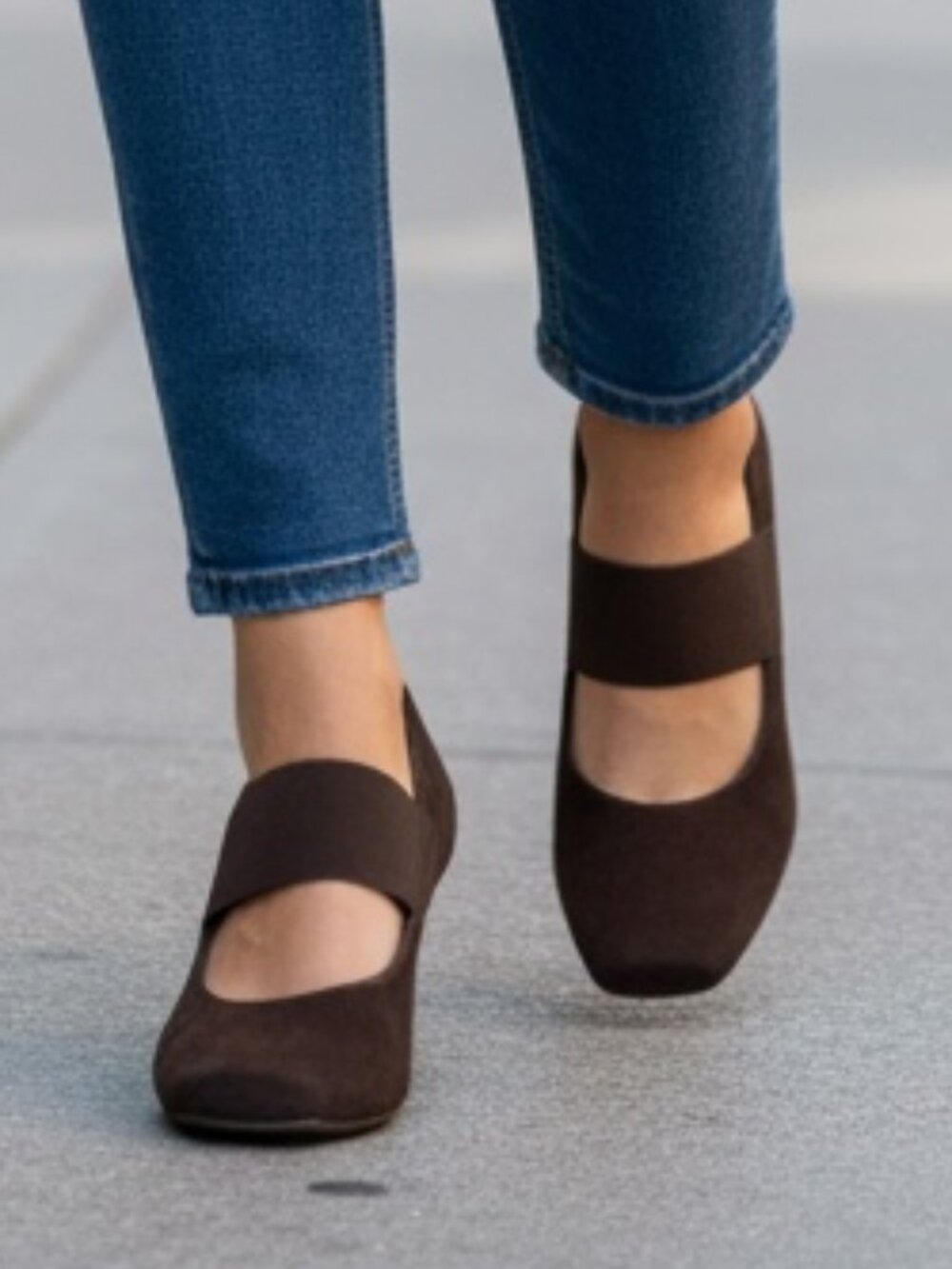 PAUL GREEN MUNCHEN Suede Mary Jane Pumps Handmade US 6.5 UK 4 Brown #108P